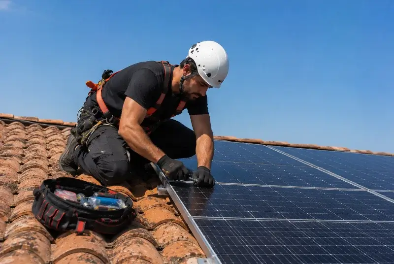 Maintenance et monitoring de panneaux solaires à Bassussarry